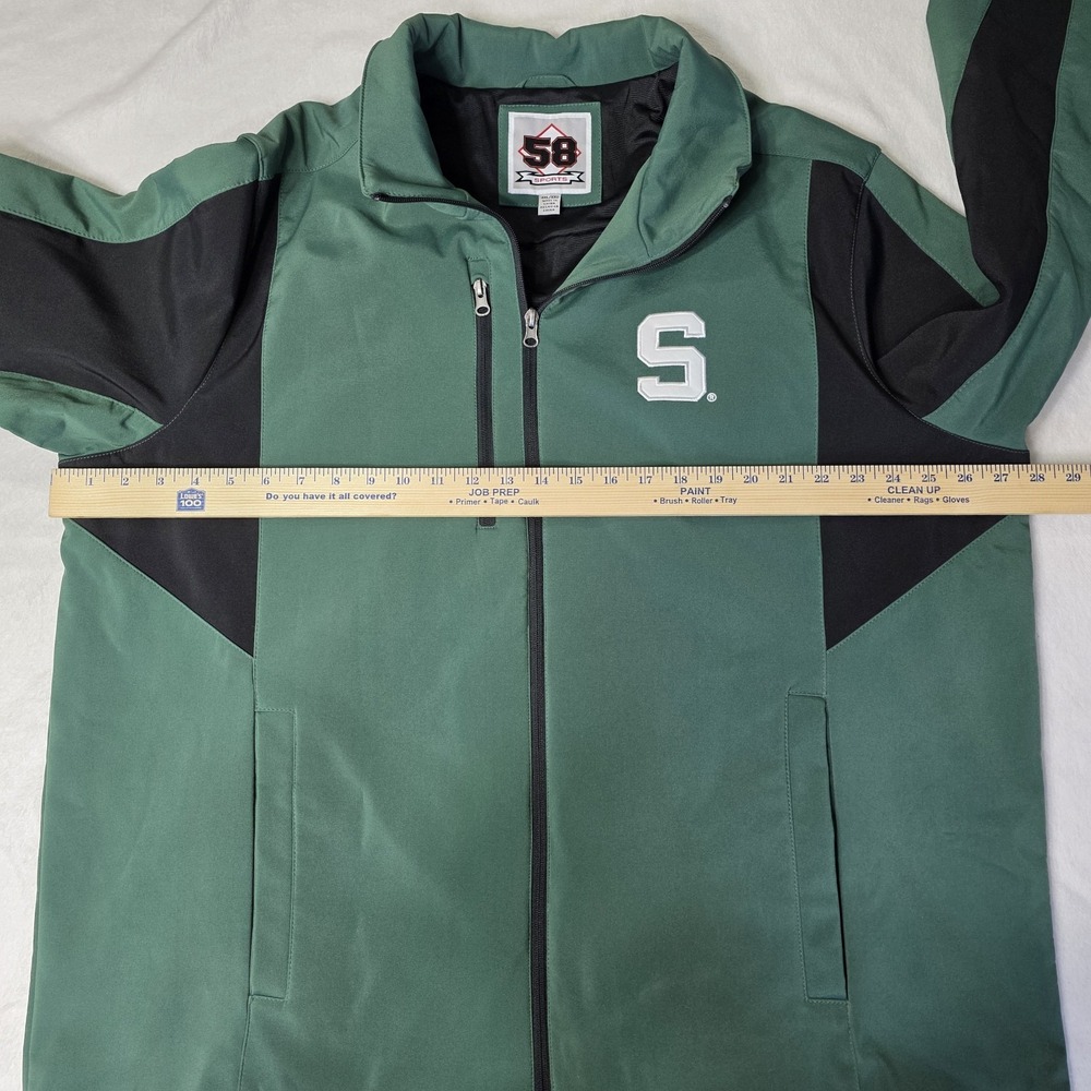 Michigan State Spartans Jacket Mens 2XL Soft Shell Full Zip NCAA Football NWOT - Picture 4 of 13
